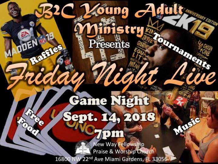 Friday Live: Young Adults Game Night