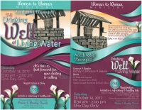 Woman To Woman Presents "Drinking Well of Living Water" | October 14 2017 | 8:30 A.M.